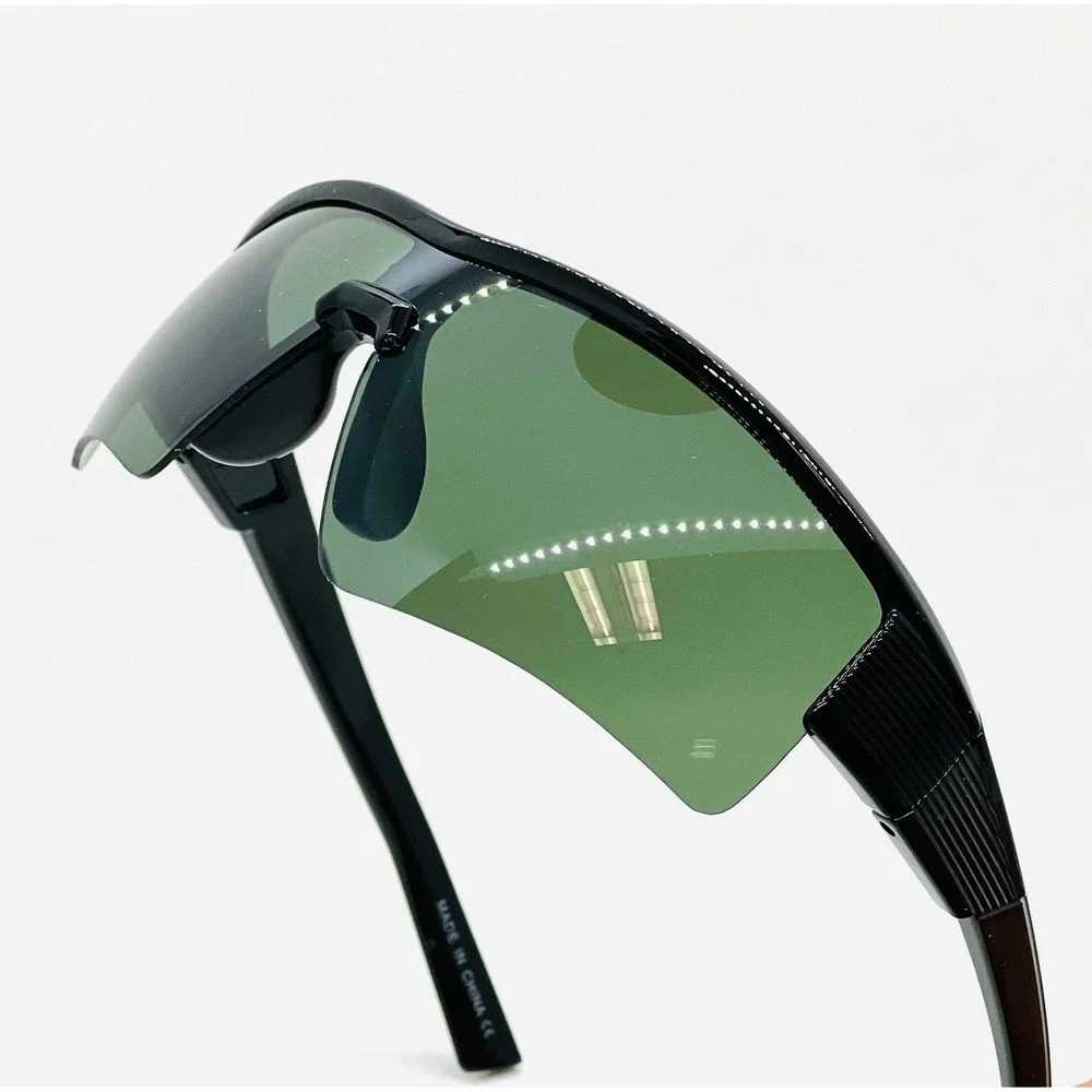Sport Sunglasses Half Frame‎ Green Lens Driving Fishing Golf Biking Lentes Gafas